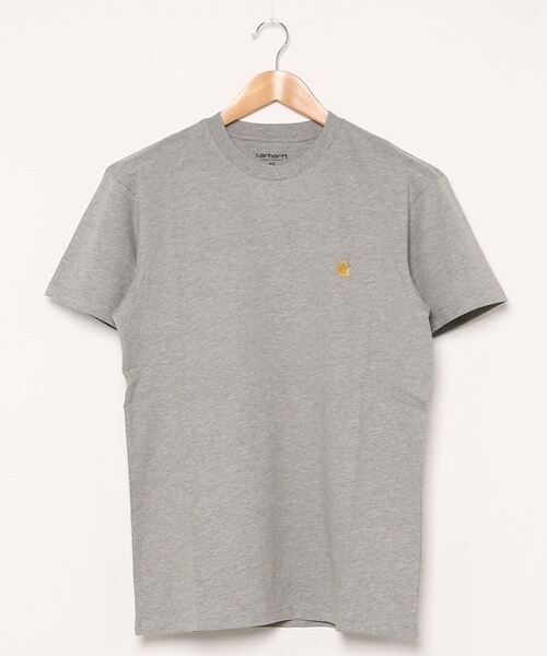 Carhartt WIP(カーハートダブリューアイピー)の「S/S CHASE T-SHIRT(Tシャツ/カットソー・メンズ・ホワイト/パープル/ブラック/ミント/オレンジ/グリーン/ヘザーグレー/ダークグリーン/イエロー/バーガンディー・X-SMALL/SMALL/MEDIUM/LARGE/X-LARGE/XX-LARGE)」の3枚目の写真