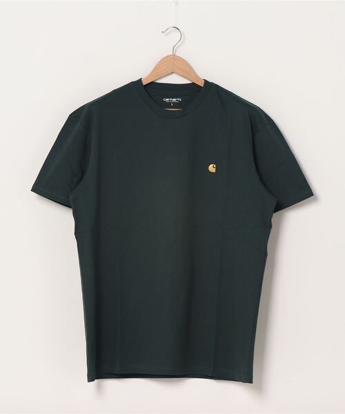 Carhartt WIP(カーハートダブリューアイピー)の「S/S CHASE T-SHIRT(Tシャツ/カットソー・メンズ・ホワイト/パープル/ブラック/ミント/オレンジ/グリーン/ヘザーグレー/ダークグリーン/イエロー/バーガンディー・X-SMALL/SMALL/MEDIUM/LARGE/X-LARGE/XX-LARGE)」の4枚目の写真