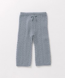 petit main（プティマイン）の「マシンウォッシャブル ケーブルニットロングパンツ（その他パンツ・キッズ）」