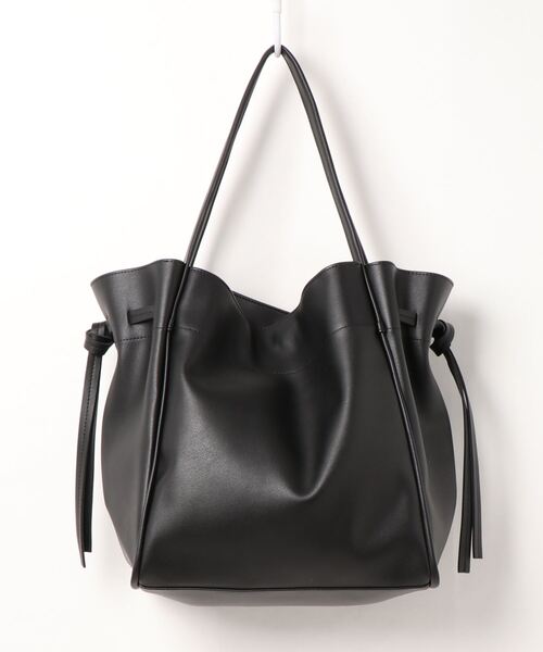 earth music&ecology（アースミュージックアンドエコロジー）の「巾着トートバッグ ＊（トートバッグ・レディース・ブラック/ベージュ・FREE）」の12枚目の写真