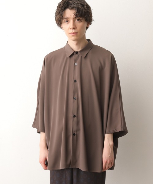 JUNRED（ジュンレッド）の「ポンチョシャツ（シャツ/ブラウス・メンズ・ブラウン/グリーン/グレー・M/L）」の12枚目の写真