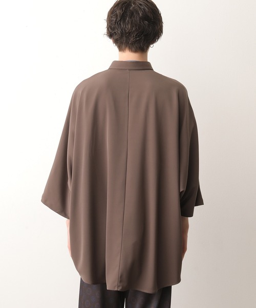 JUNRED（ジュンレッド）の「ポンチョシャツ（シャツ/ブラウス・メンズ・ブラウン/グリーン/グレー・M/L）」の9枚目の写真