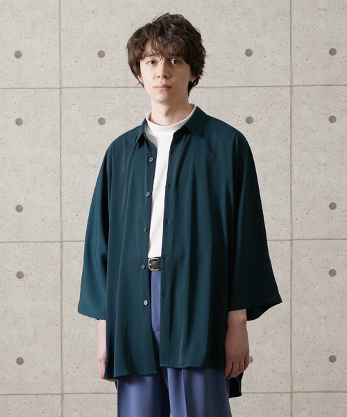 JUNRED（ジュンレッド）の「ポンチョシャツ（シャツ/ブラウス・メンズ・ブラウン/グリーン/グレー・M/L）」の21枚目の写真