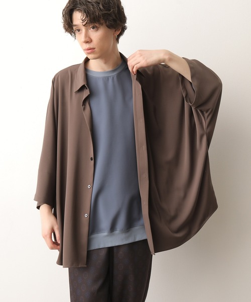 JUNRED（ジュンレッド）の「ポンチョシャツ（シャツ/ブラウス・メンズ・ブラウン/グリーン/グレー・M/L）」の16枚目の写真