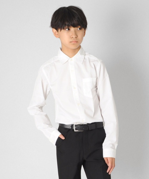 GLAZOS(グラソス)の「ドレスシャツ(シャツ/ブラウス・キッズ・ホワイト/ブルー・160cm/140cm/170cm/130cm/150cm)」の1枚目の写真