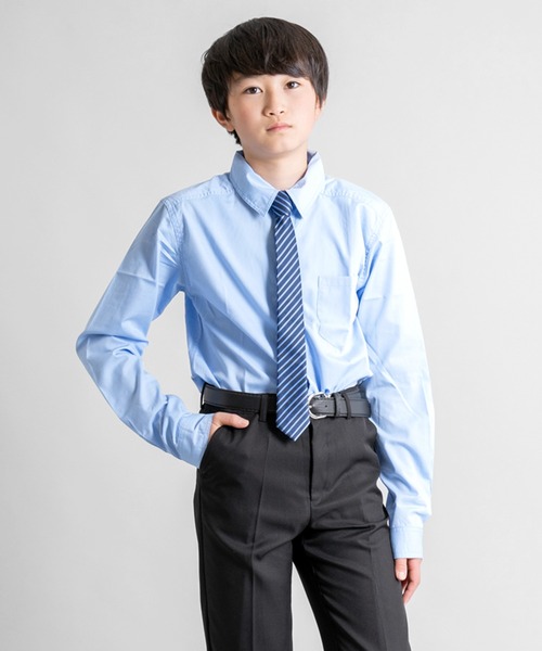 GLAZOS(グラソス)の「ドレスシャツ(シャツ/ブラウス・キッズ・ホワイト/ブルー・160cm/140cm/170cm/130cm/150cm)」の2枚目の写真
