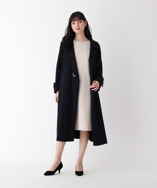 マットカルゼラップ風コート トレンチコート セール Soup スープ のファッション 大きいサイズあり 15号