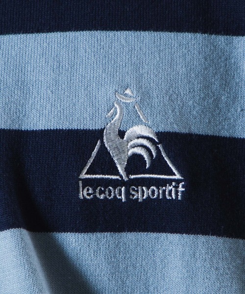 le coq sportif（ルコックスポルティフ）の「∴WEGO/別注le coq sportifボーダーTシャツ（Tシャツ/カットソー・メンズ・グリーン系その他/ブルー系その他・MEDIUM/LARGE）」の18枚目の写真