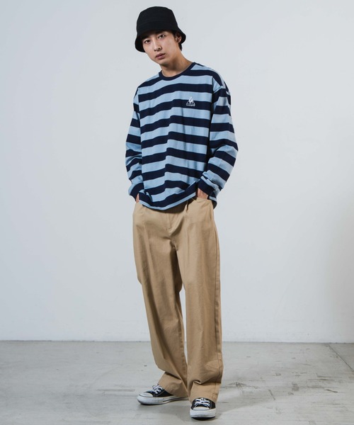 le coq sportif（ルコックスポルティフ）の「∴WEGO/別注le coq sportifボーダーTシャツ（Tシャツ/カットソー・メンズ・グリーン系その他/ブルー系その他・MEDIUM/LARGE）」の17枚目の写真