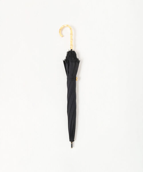 Ray BEAMS（レイビームス）の「Ray BEAMS / フチ レース 長傘（長傘・レディース・ブラック/サックスブルー・ONE SIZE）」の3枚目の写真