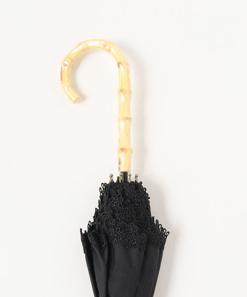 Ray BEAMS（レイビームス）の「Ray BEAMS / フチ レース 長傘（長傘・レディース・ブラック/サックスブルー・ONE SIZE）」の4枚目の写真