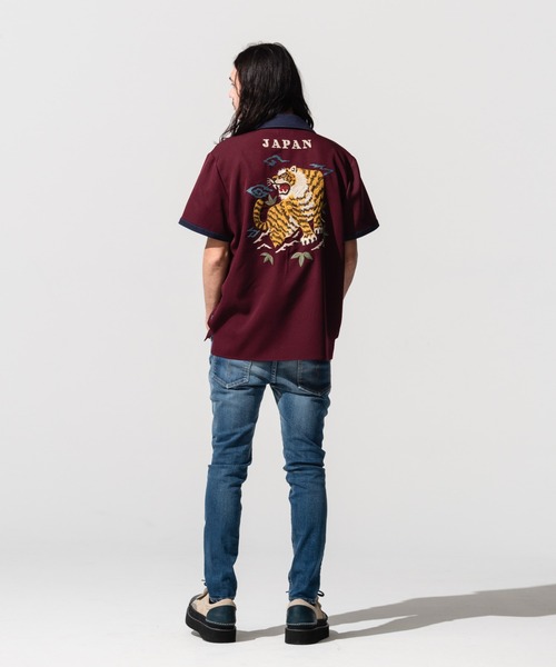 glamb（グラム）の「Needlework bowling SH / ニードルワークボウリングシャツ（シャツ/ブラウス・メンズ・ブラック/ワイン・M/S/L）」の18枚目の写真