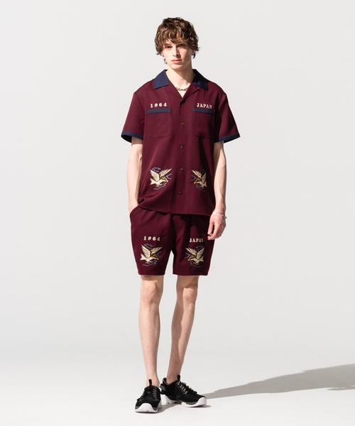 glamb（グラム）の「Needlework bowling SH / ニードルワークボウリングシャツ（シャツ/ブラウス・メンズ・ブラック/ワイン・M/S/L）」の19枚目の写真