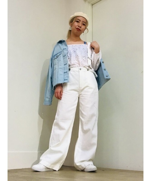 GAP（ギャップ）の「オフショルダー アイレット トップス（シャツ/ブラウス・レディース・ホワイト/ブルー/ブラック・S/M/XS/L/XXS）」の14枚目の写真