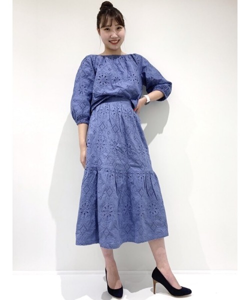 GAP（ギャップ）の「オフショルダー アイレット トップス（シャツ/ブラウス・レディース・ホワイト/ブルー/ブラック・S/M/XS/L/XXS）」の15枚目の写真