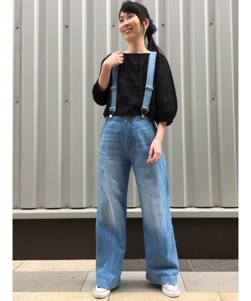 GAP（ギャップ）の「オフショルダー アイレット トップス（シャツ/ブラウス・レディース・ホワイト/ブルー/ブラック・S/M/XS/L/XXS）」の18枚目の写真