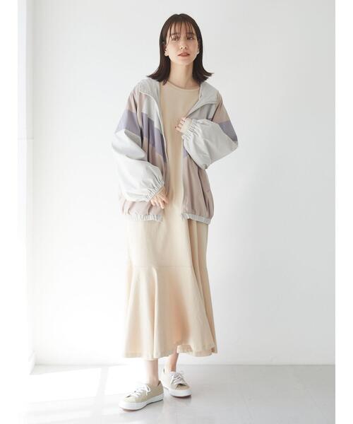 Sugar spoon（シュガースプーン）の「・SUGAR SPOON スソラッフルワンピース＊（ワンピース・レディース・ブラック/ライトベージュ/ライトカーキ/グレイッシュベージュ・FREE）」の13枚目の写真