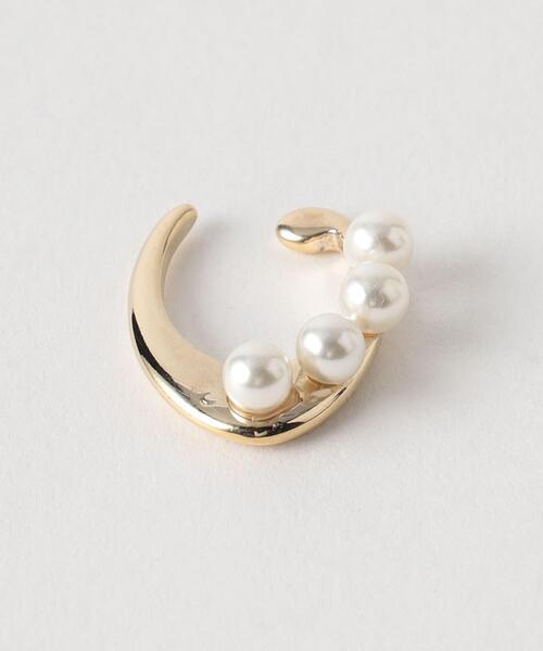BEAUTY&YOUTH UNITED ARROWS(ビューティーアンドユースユナイテッドアローズ)の「BY メタルフラット×パールモチーフ2セット イヤーカフ(イヤーカフ・レディース・ゴールド/シルバー・FREE)」の5枚目の写真
