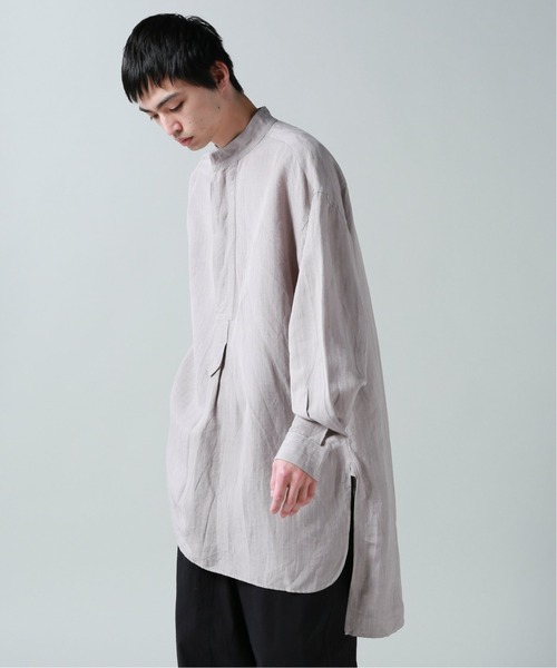 JOURNAL STANDARD J.S HOMESTEAD（ジャーナルスタンダードホームステッド）の「BUCK TUCK ドレスシャツ（シャツ/ブラウス・メンズ・ベージュ/ホワイト/グレー・FREE）」の3枚目の写真