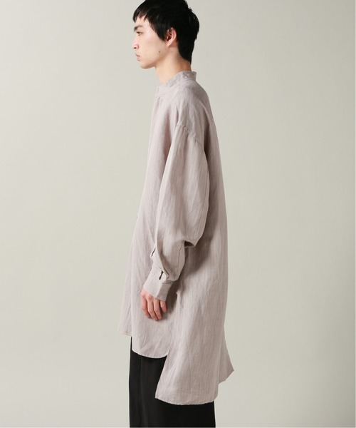 JOURNAL STANDARD J.S HOMESTEAD（ジャーナルスタンダードホームステッド）の「BUCK TUCK ドレスシャツ（シャツ/ブラウス・メンズ・ベージュ/ホワイト/グレー・FREE）」の4枚目の写真