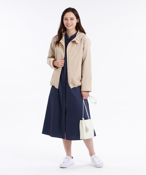 825t*美品 マッキントッシュフィロソフィー パフスリーブシャツワンピース MACKINTOSH PHILOSOPHY（ﾏｯｷﾝﾄｯｼｭ ﾌｨﾛｿﾌｨｰ）の「パフスリーブ