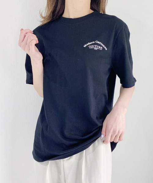 CLEA(クレア)の「アーチロゴTee(Tシャツ/カットソー・レディース・ホワイト/ブラック・FREE)」の6枚目の写真
