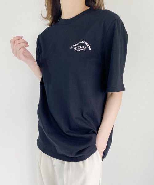 CLEA(クレア)の「アーチロゴTee(Tシャツ/カットソー・レディース・ホワイト/ブラック・FREE)」の10枚目の写真
