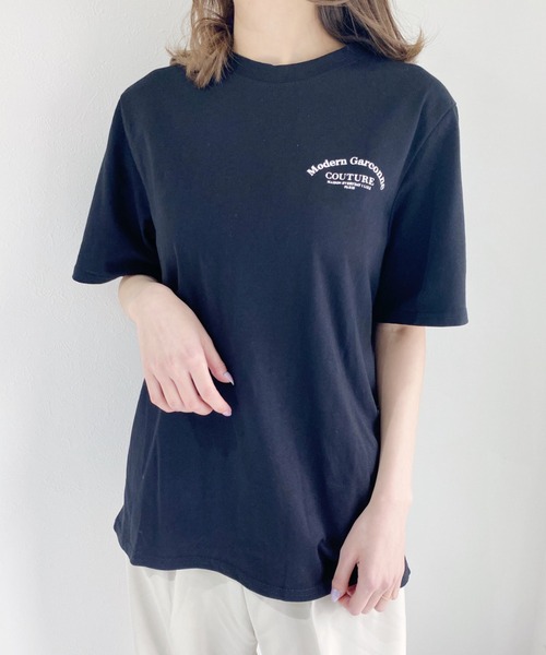CLEA(クレア)の「アーチロゴTee(Tシャツ/カットソー・レディース・ホワイト/ブラック・FREE)」の4枚目の写真