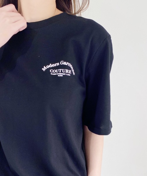 CLEA(クレア)の「アーチロゴTee(Tシャツ/カットソー・レディース・ホワイト/ブラック・FREE)」の9枚目の写真