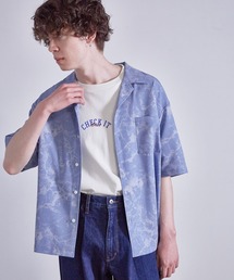 JUNRED（ジュンレッド）の「大理石柄オープンカラーシャツ（シャツ/ブラウス・メンズ）」