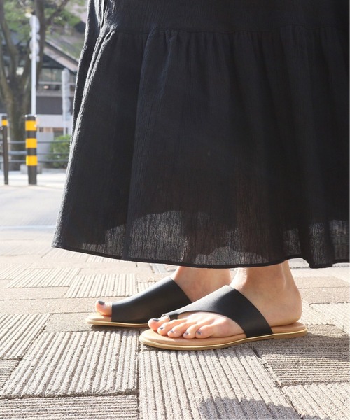 SLOBE IENA（スローブイエナ）の「【VINILO/ヴィニーロ】サンダル◆（サンダル・レディース・ブラック/ベージュ・38/35/36/37）」の11枚目の写真