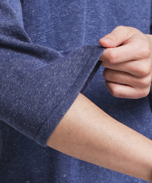 NANO universe（ナノユニバース）の「セブンカラー7分袖ニット（ニット/セーター・メンズ・ホワイト/ブラック/ネイビー・マルチサイズ）」の9枚目の写真