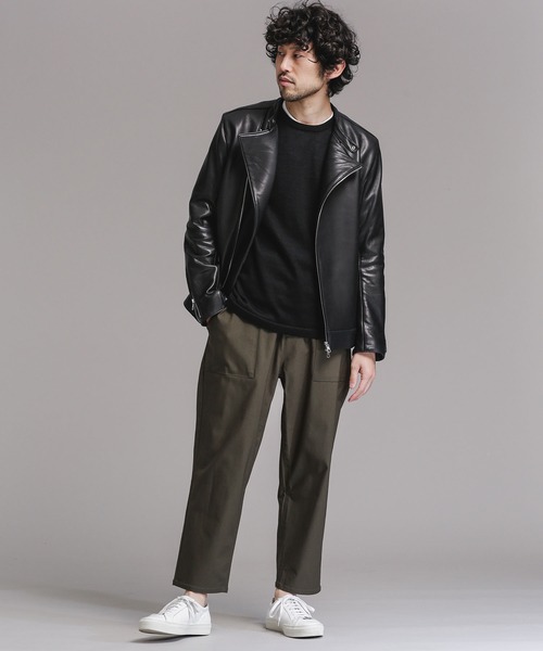 NANO universe（ナノユニバース）の「セブンカラー7分袖ニット（ニット/セーター・メンズ・ホワイト/ブラック/ネイビー・マルチサイズ）」の5枚目の写真