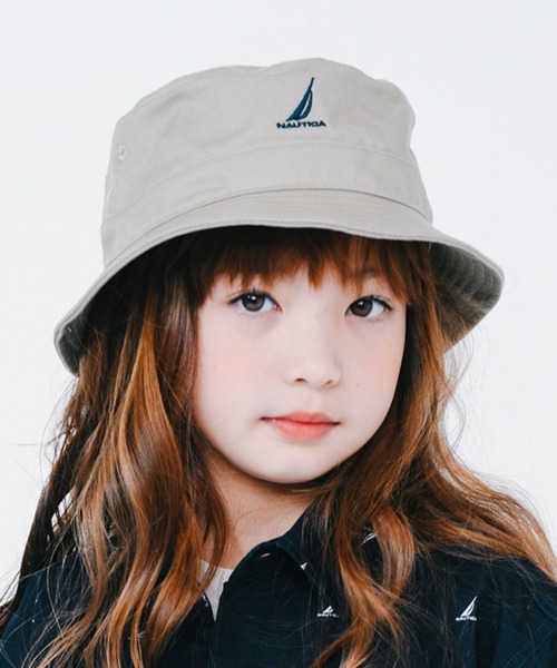 NAUTICA（ノーティカ）の「【NAUTICA/ノーティカ】ロゴ刺繍バケットHAT（ハット・キッズ・ブラック/ベージュ/ネイビー・S/M）」の22枚目の写真