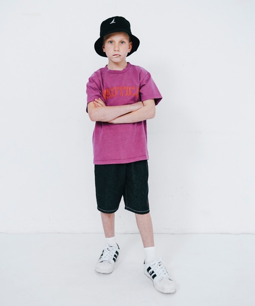 NAUTICA（ノーティカ）の「【NAUTICA/ノーティカ】ロゴ刺繍バケットHAT（ハット・キッズ・ブラック/ベージュ/ネイビー・S/M）」の4枚目の写真