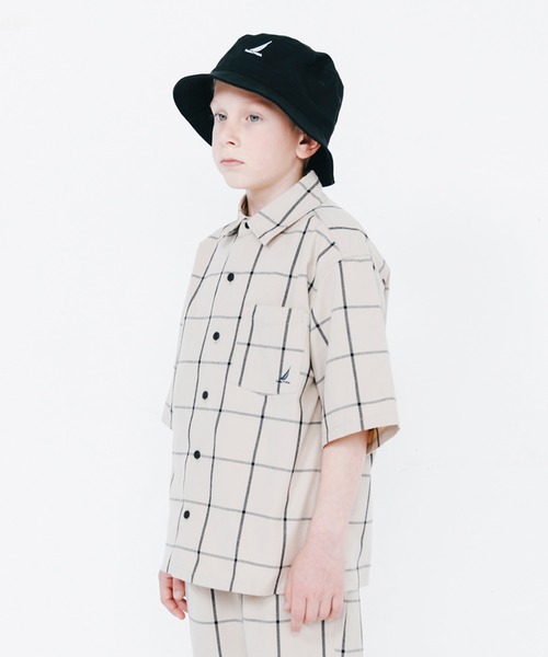 NAUTICA（ノーティカ）の「【NAUTICA/ノーティカ】ロゴ刺繍バケットHAT（ハット・キッズ・ブラック/ベージュ/ネイビー・S/M）」の8枚目の写真