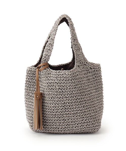 DRESKIP（ドレスキップ）の「◆ペーパーくり手トート（トートバッグ・レディース・ベージュ/ネイビー/グレー/キャメル・00）」の2枚目の写真