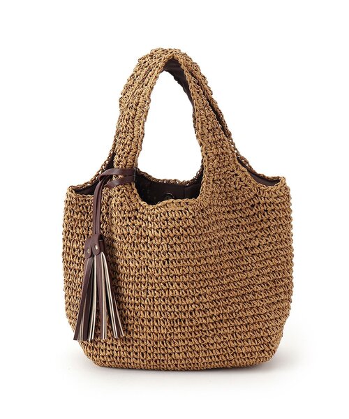 DRESKIP（ドレスキップ）の「◆ペーパーくり手トート（トートバッグ・レディース・ベージュ/ネイビー/グレー/キャメル・00）」の6枚目の写真