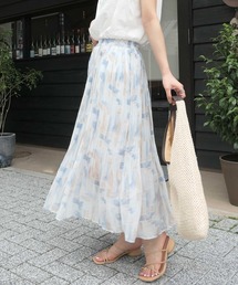 CORNERS | ペイント柄プリーツフレアスカート(スカート)