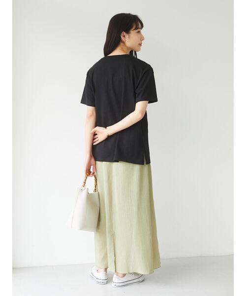 Green　Parks（グリーンパークス）の「ヨウリュウロングスカート＊（スカート・レディース・ピンク/ベージュ/グリーン・FREE）」の13枚目の写真