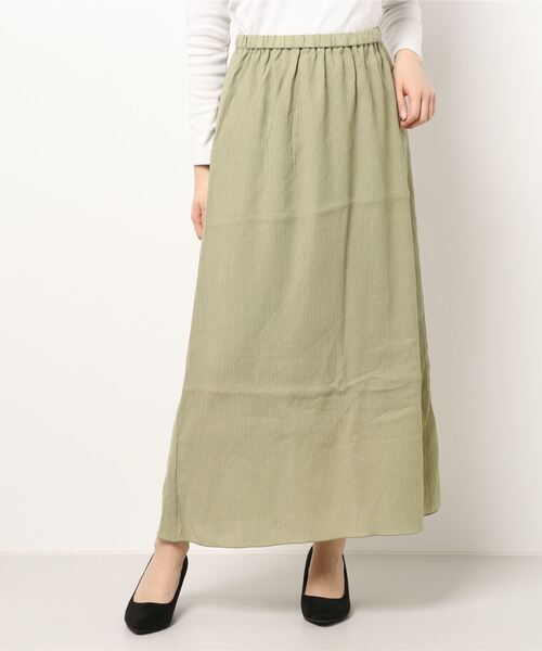 Green　Parks（グリーンパークス）の「ヨウリュウロングスカート＊（スカート・レディース・ピンク/ベージュ/グリーン・FREE）」の22枚目の写真