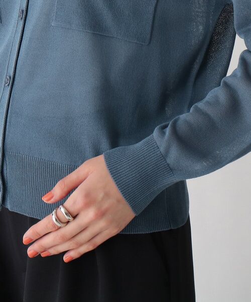 AG by aquagirl（エージーバイアクアガール）の「◆ポケットデザインシアーカーディガン（カーディガン/ボレロ・レディース・ブラック/ブルー/ダークオレンジ・38/36）」の11枚目の写真