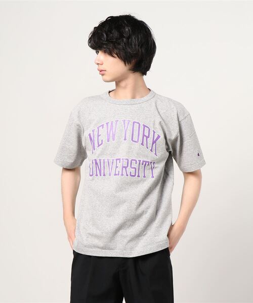 セール Champion Us College T Shirts Nyu Tシャツ カットソー Champion チャンピオン のファッション通販 Zozotown