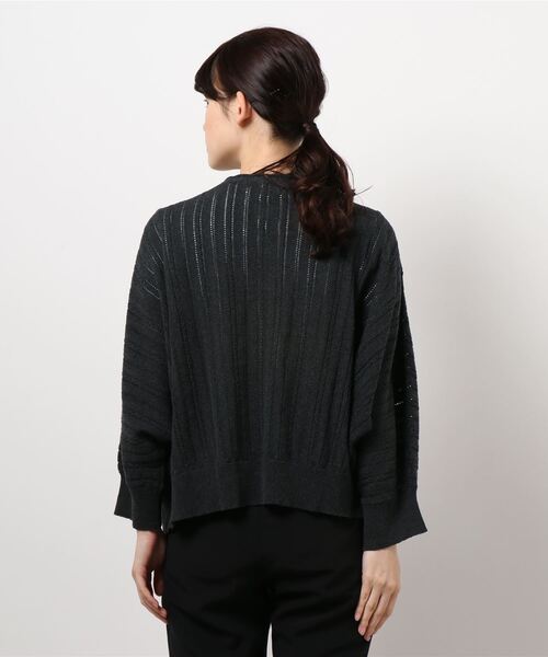 Samansa Mos2（サマンサ モスモス）の「透かしボレロカーディガン（カーディガン/ボレロ・レディース・チャコール/モカ/キナリ・ﾌﾘ-）」の5枚目の写真