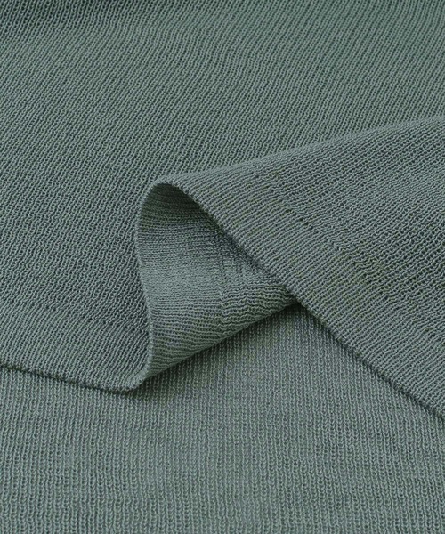 ITEMS URBANRESEARCH（アイテムズ アーバンリサーチ）の「ポロニットTシャツ（ニット/セーター・レディース・ベージュ/チャコールグレー/ブルー・FREE）」の5枚目の写真