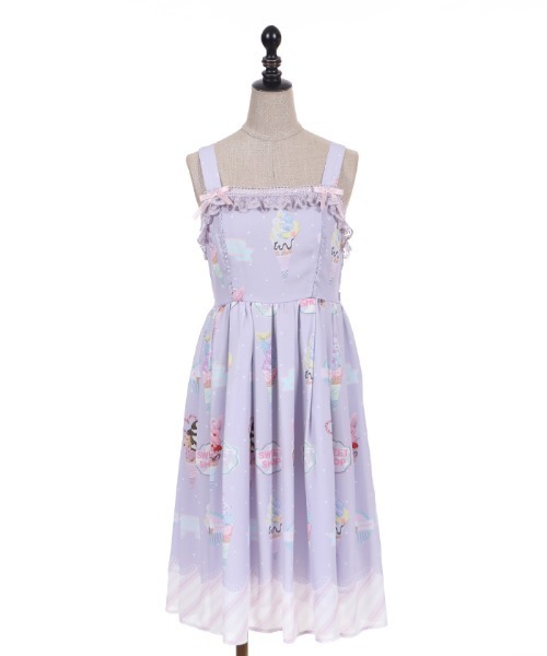 axes femme（アクシーズファム）の「アイス柄ジャンパースカート