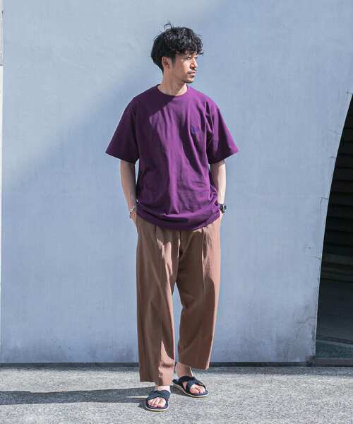 Needles(ニードルス)の「【別注】Needles×UR Crew Neck Short-Sleeve T-shirts(Tシャツ/カットソー・メンズ・ホワイト/ブラック/パープル・MEDIUM/LARGE/SMALL)」の7枚目の写真