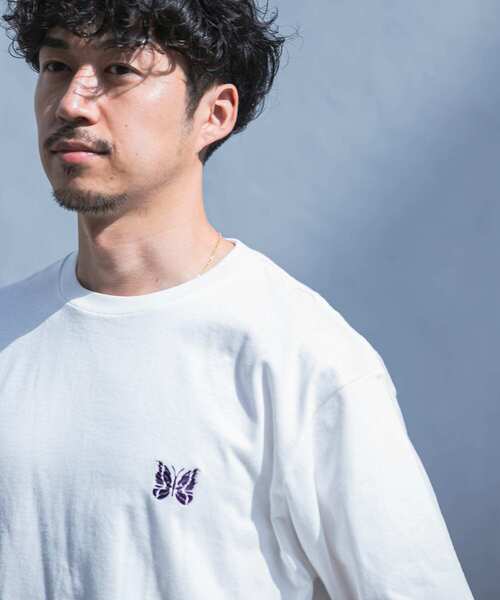 Needles(ニードルス)の「【別注】Needles×UR Crew Neck Short-Sleeve T-shirts(Tシャツ/カットソー・メンズ・ホワイト/ブラック/パープル・MEDIUM/LARGE/SMALL)」の10枚目の写真