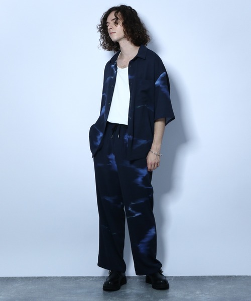 HARE（ハレ）の「サーフェイスシャツ(HARE)（シャツ/ブラウス・メンズ・ブラック/オフホワイト/ブルー・SMALL/MEDIUM）」の6枚目の写真