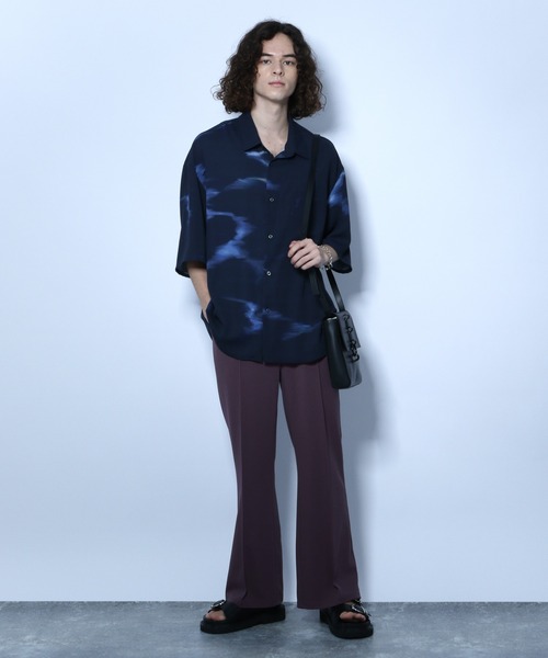 HARE（ハレ）の「サーフェイスシャツ(HARE)（シャツ/ブラウス・メンズ・ブラック/オフホワイト/ブルー・SMALL/MEDIUM）」の7枚目の写真